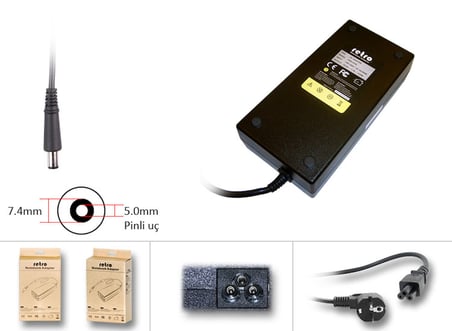 Hp Compaq 19.5V 11.8A 230W 7.4*5.0mm TPN-LA10 Notebook Adaptör - Pinli Uç (180W ve 200W destekler)