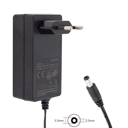 Afila Universal 12V 3A Plastik Kasa Power Adaptör (5.5x2.5mm) / Duvar Tipi - Wall