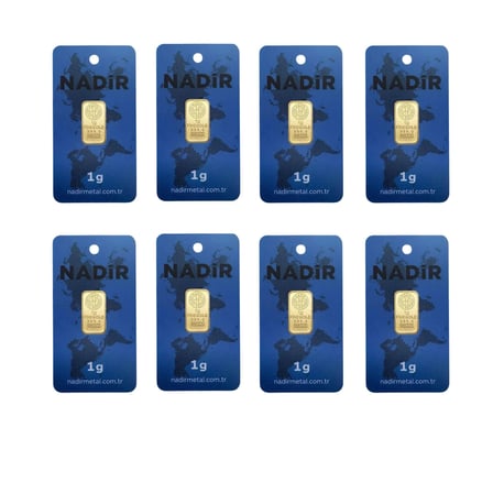 8 Adet 1 Gr 24 Ayar Altın (995)