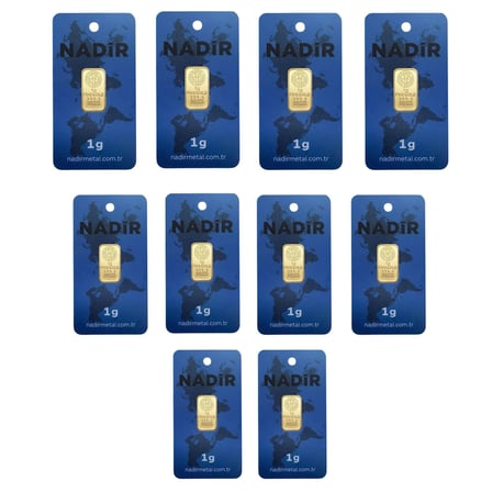 10 Adet 1 Gr 24 Ayar Altın (995)
