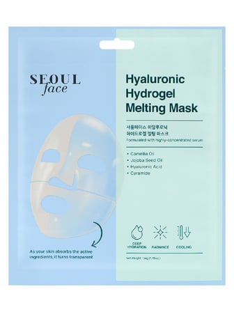 Dermal Seoul Face NAD+ Peptid Hidrojel Nemlendirici Eriyen Maske ve Hyalüronik Eriyen Maske Set