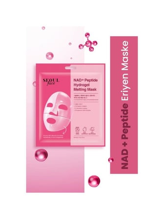 Dermal Seoul Face NAD+ Peptid Hidrojel Nemlendirici Eriyen Maske ve Peptid Eriyen Glow Maske Set