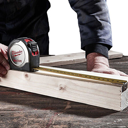 Milwaukee Şerit Metre Inox Gövde 8/25mm - T4932451640