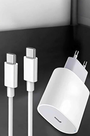 Şarj Aleti İOS 15/15 Pro Max Uyumlu Şarj Adaptörü ve Kablosu