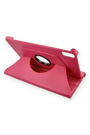 Huawei MatePad 10.4 Kılıf 360 Tablet Deri Kılıf - Pembe-(5796)