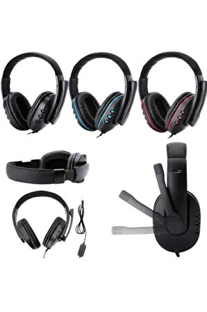 Mikrofonlu Gamer Kulaklık Oyuncu Kulaklığı Yüksek Ses Kaliteli Stereo Yumuşak 