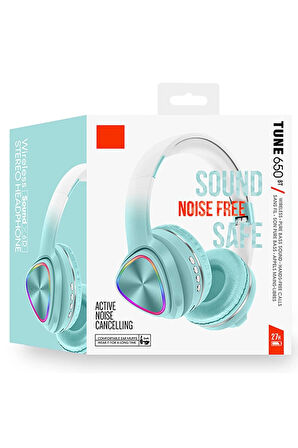 Tune 650 BT RGB Kablosuz Kafaüstü Kulaklık - Yeşil-(5796)