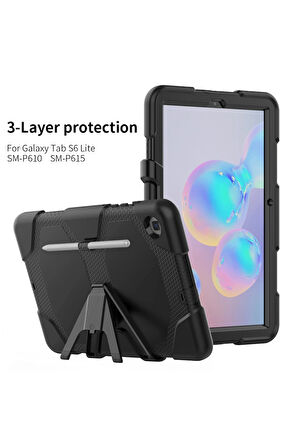 Samsung Galaxy Tab A7 10.4 Kılıf Griffin Tablet Kapak - Siyah-(5796)