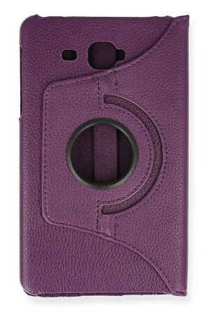 Samsung Galaxy T280 Tab A 7 Kılıf 360 Tablet Deri Kılıf - Mürdüm-(5796)