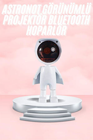 Gün Batımı Lambası Işık Arka Plan Projektör Sevimli Astronot Enerji Tasarrufl