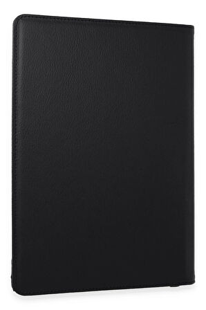 Samsung Galaxy X610 Tab S9 FE Plus 12.4 Kılıf 360 Tablet Deri Kılıf - Siyah-(579