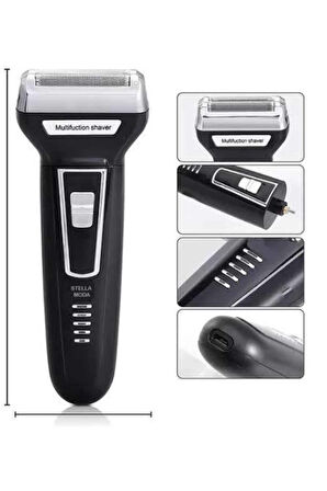 3'lü Set Saç Sakal Kesme Traş Makinesi Burun Kılı Alma Tıraş Makinesi