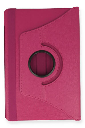 Samsung Galaxy P610 Tab S6 Lite 10.4 Kılıf 360 Tablet Deri Kılıf - Pembe-(5796)