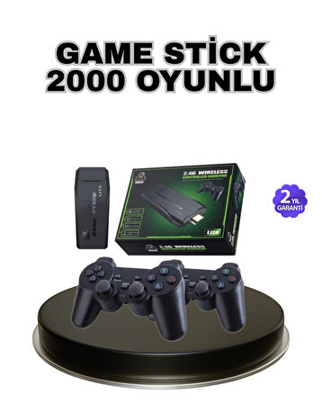 Kablosuz 4K Retro Atari Game Stick – 2 Kollu 20000 Hazır Oyun