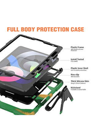 iPad Pro 11 (2020) Kılıf Griffin Tablet Kapak - Kamuflaj-(5796)