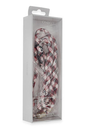 JE Desenli Boyun Askısı - Kahverengi-(5796)