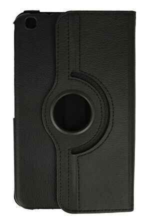 Samsung Galaxy T310 Tab 3 8 Kılıf 360 Tablet Deri Kılıf - Siyah-(5796)