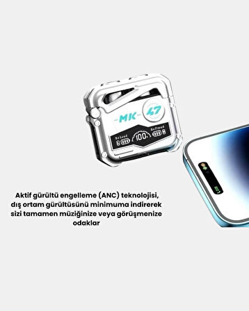 Kablosuz Spor Kulaklık – Düşük Gecikmeli Oyun Modu Powerbank Şarj Kutusu