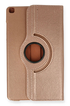 Samsung Galaxy T290 Tab A 8 Kılıf 360 Tablet Deri Kılıf - Rose Gold-(5796)