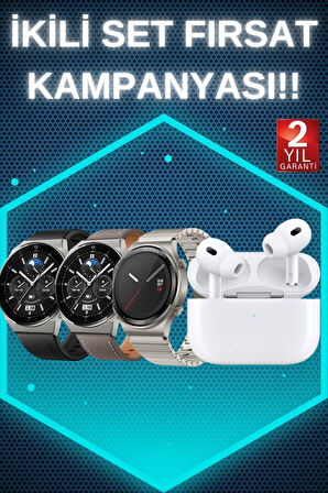 Aynalı Bluetooth Kulaklık Yeni Nesil Akıllı Saat Titreşimli Nabız Ölçer Spor