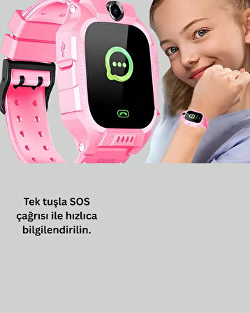 S10 Çocuk Takip Saati Güvenli Alan Uyarısı ve Sesli Mesaj