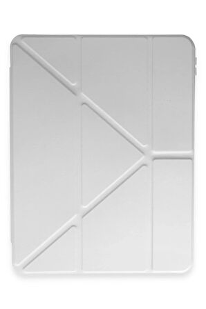 Huawei Honor Pad 9 Kılıf Kalemlikli Mars Tablet Kılıfı - Gri-(5796)