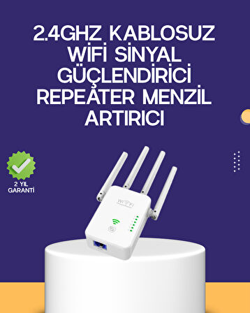 Çift Bantlı Otomatik Kurulum WiFi Repeater Menzil Genişletici