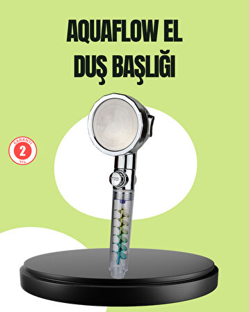 Basınçlı El Duşu Başlığı – Döner Pervaneli Göz Kamaştıran Yağmur Etki