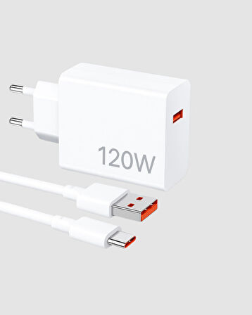 120W Type-C Hızlı Şarj Adaptörü – Akıllı Koruma ve Turbo Güç Desteği