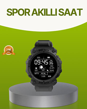 Akıllı Spor Saat – Nabız Ölçer Adım Sayar ve Kalori Takipli