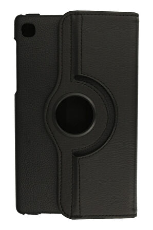 Samsung Galaxy T220 Tab A7 Lite 8.7 Kılıf 360 Tablet Deri Kılıf - Siyah-(5796)