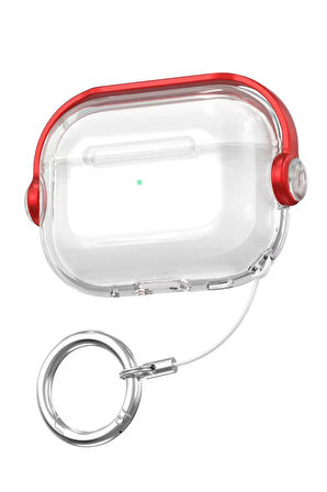 Airpods Pro 3 (3.nesil) Tema Kılıf - Kırmızı-(5796)
