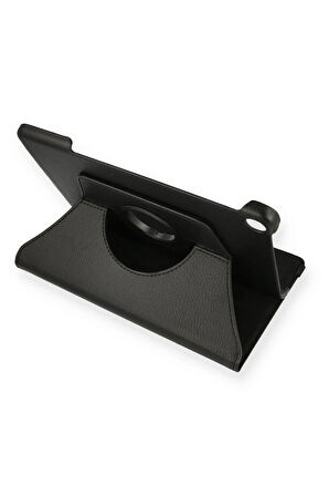 Huawei MatePad T10S 10.1 Kılıf 360 Tablet Deri Kılıf - Siyah-(5796)
