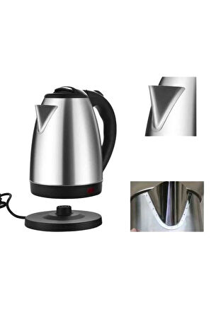 Su Isıtıcı 220 - 240 V Paslanmaz Çelik Kettle Uzun Ömürlü 2000 Watt