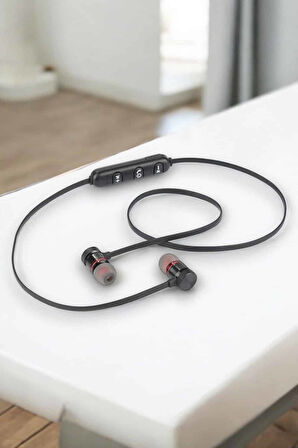 Kablosuz Sport Mıknatıslı Mikrofonlu Kulak İçi Kulaklık