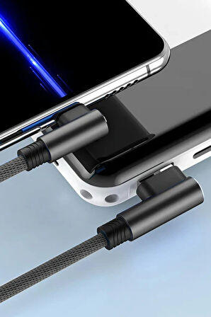 USB to Lightning 3M 2.4A Kablo - Siyah-(5796)