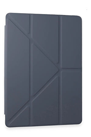 Samsung Galaxy Tab A9 Kılıf Kalemlikli Mars Tablet Kılıfı - Lila-(5796)