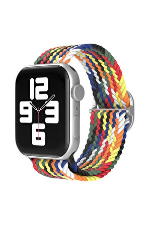 Apple Watch 38mm Star Kordon - Gökkuşağı 1-(5796)
