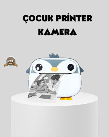 Termal Baskı Çocuk Kamerası HD Çekim USB Şarjlı Eğitici Oyuncak