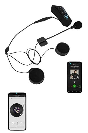 Intercom Bluetooth Kask Kulaklık Motosiklet Kulaklık 5.0 Bluetooth