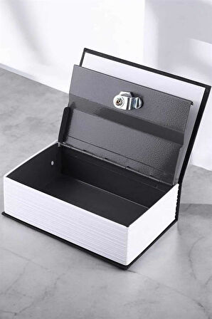 Büyük Boy Anahtarlı Kitap Görünümlü Gizli Kasa Çelik Kasa Altın Kasası