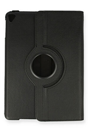 iPad 9.7 (2018) Kılıf 360 Tablet Deri Kılıf - Siyah-(5796)