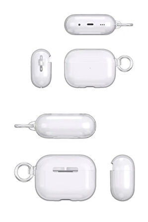 Airpods Pro 2 (2.nesil) Shell Kılıf - Şeffaf-(5796)