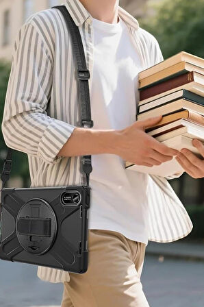 Xiaomi Redmi Pad 2 Kılıf Amazing Tablet Kapak - Siyah-(5796)