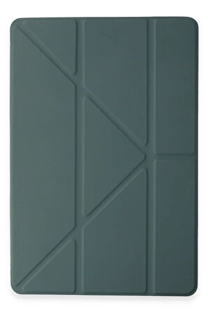 Huawei Honor Pad 9 Kılıf Kalemlikli Mars Tablet Kılıfı - Koyu Yeşil-(5796)