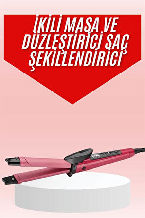 Saç Şekillendirici Düzleştirici ve Maşa Özellikli Şekillendirici Seramik Kapl