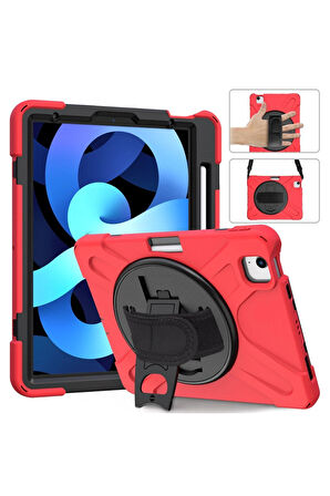 iPad Pro 11 (2020) Kılıf Amazing Tablet Kapak - Kırmızı-(5796)