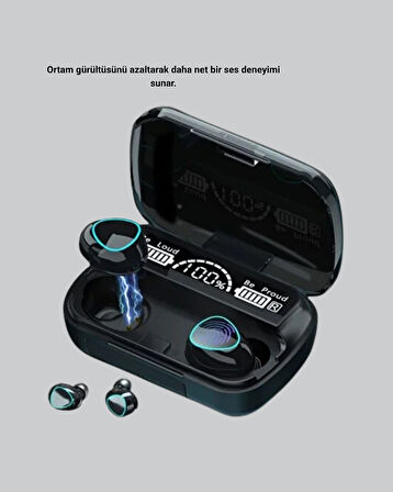 Bluetooth 5.1 M10 TWS Kulaklık Ergonomik Tasarım Yüksek Ses Kaliteli