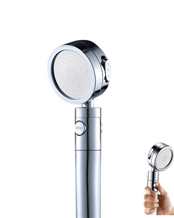 Sağlam Metal Hortum Bağlantılı 360° Hareketli Duş Başlığı