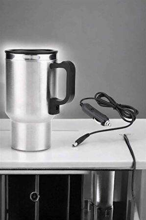 Kettle Kapaklı Araç İçi Termos Tüm Arabalara Uyumlu Çakmaklık Girişli Su Is?